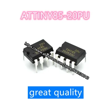 (1-10PCS)100% Novo ATTINY85-20PU ATTINY85 20PU DIP-8 Chipset EM Estoque