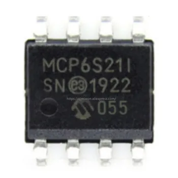 1-10PCS MCP6S21-I/SN MCP6S21 SOP-8 Novo Em Stock