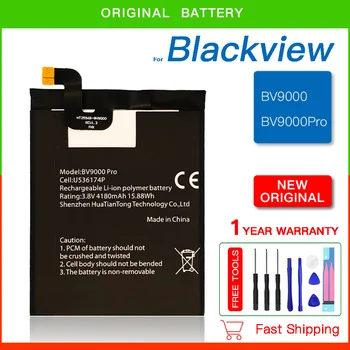 100% Original BV 9000 4180mAh Bateria do Li-íon da Capacidade Alta Qualidade Substituição da Bateria Para Blackview BV9000 Pro BV9000pro
