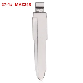 10pcs Uncut em Branco Flip Remoto da Chave 27-1# MAZ20R MAZ24R de Metal Para Mazda para keydiy KD xhorse VVDI JMD