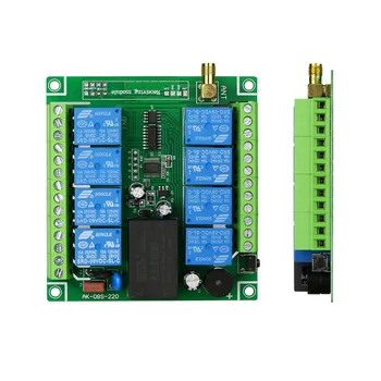 12V24V sem fio interruptor de controle remoto 8-forma de relé de controle eletrônico de caixa 36V48V switch inteligente para dispositivos elétricos de iluminação