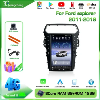 13.6 polegadas Android12 Para Ford Explorer 2011-2019 Car Multimedia Player de Vídeo Carplay Android AUTO Estéreo de Navegação GPS 4G Rádio
