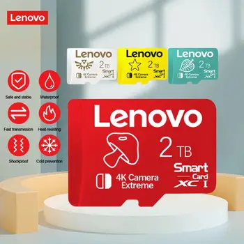 2023 mais Recentes Lenovo Classe 10 Micro TF/SD Card de 2 tb 1 TB de Alta Velocidade do Cartão de Memória de 512 gb 256 GB Cartão SD de 128 gb Com Adaptador Para Telefone/Ps4