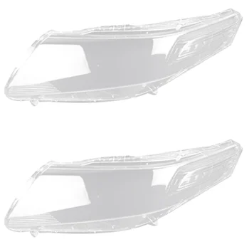 2X de Honda City 2009-2014 Esquerdo Farol do Carro Cobrir a Cabeça da Lâmpada da Luz Transparente Abajur Shell Lente de Vidro