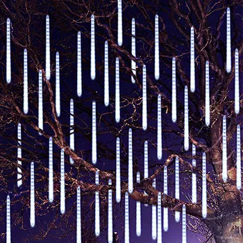 30/50cm LED chuva de Meteoros de Fadas Cadeia Garland Cortina de Luzes de Natal, Decoração de Casamento ao ar livre Rua Jardim Decorações do Feriado