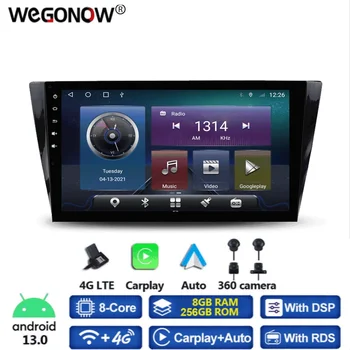 360 Câmera Panorâmica Carplay 8G+256G Android 13.0 Leitor de DVD do Carro do Mapa de GPS WIFI Bluetooth 5.0 RDS de Rádio Para a VW Bora 2016 2017 2018