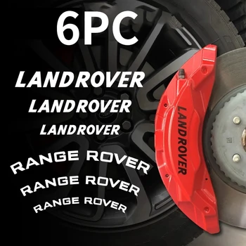 6PCS/SET Hi Temp Pinça de Freio Vinil Adesivo Decalque para RANGEROVER land rover Roda de Carro Estilo Modificação Acessórios