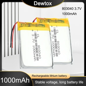 803040 3,7 V 1000mAh Bateria de Lipo de Substituição de Lítio Li-Po Bateria Recarregável de Polímero de alto-Falante Bluetooth PDA