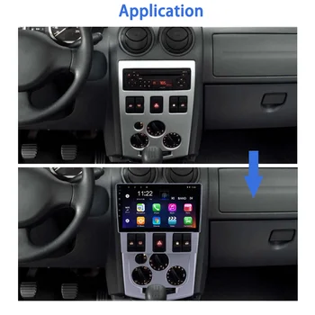 Android 10.0 4+64GB Com DSP Para Renault LOGAN L90 Full Touch auto-rádio leitor de vídeo Multimídia GPS de navegação DSP com Carplay