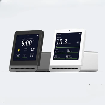Ar Monitor Touch Tela IPS de Qualidade do Ar PM2.5 Detector de Higrômetro Termômetro Casa de CO2 Medidor de Monitor Testador