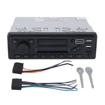 Autoradio 1 Din com Bluetooth Rádio do Carro AUX-IN MP3 Player FM com Suporte