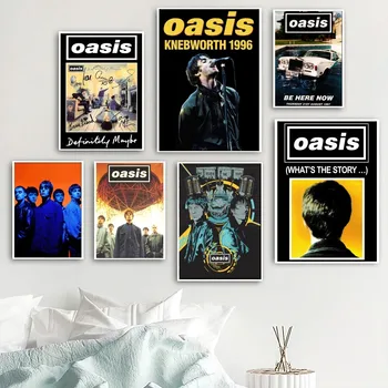 Banda O-Oasis Poster Poster De Parede Imagens Para A Sala De Outono Decoração