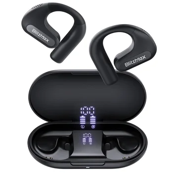 Blitzwolf BlitzMax BM-CT2 Abrir-Volta Fones de ouvido de Alta Fidelidade de Áudio Bluetooth 5.3 Redução de Ruído Fones de ouvido para Esportes Running