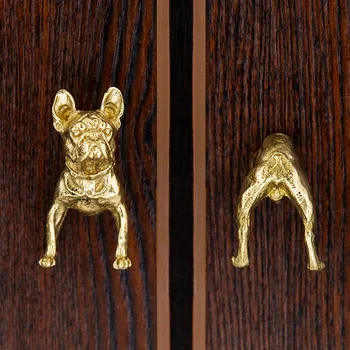 Bronze Animal de Moldagem Puxadores para Móveis Luz de Luxo Único Furo de Gabinete maçanetas e Puxadores do Armário de Gavetas, Roupeiro Maçaneta de Porta