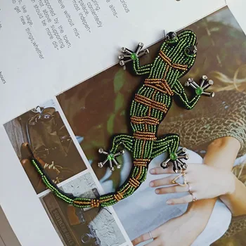 Cartoon Green Gecko feito a mão Frisada de Strass, Apliques de Manchas na Roupa Emblema de Costura, Artesanato, T-shirt, Jaqueta de Scrapbook Decoração