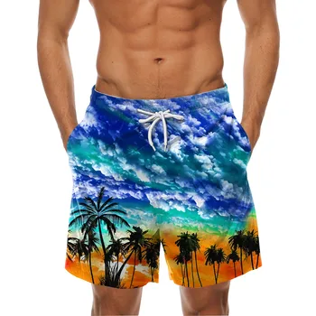 Chegada nova Maiô de Verão, moda praia Homens Maiô 2024 Troncos de Natação Curto, de secagem Rápida e Sexy Mens Nadar Cuecas Calções de Praia