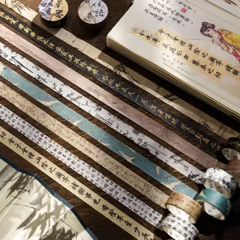 Chinês antigo Estilo de Washi Tape DIY Decoração Artesanato Fita Para decoração de Scrapbook Diário Planejadores