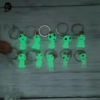 Criativo Luminosa Elf Chaveiro Brilhante Alienígena Pequeno Ornamento Em Miniatura Da Boneca Noctilucent Chaveiro Telefone Móvel Chave Pingente