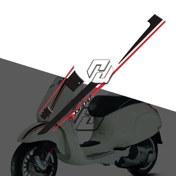 Decalques da motocicleta Caso para Piaggio Vespa Sprint 50 150 2018-2020 Decalque Gráfico Kit