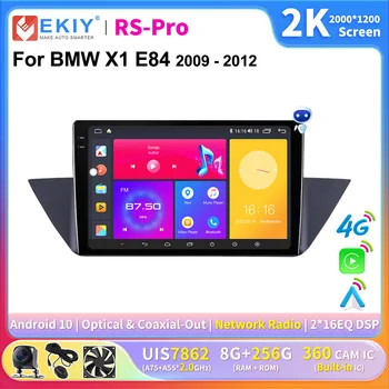 EKIY 2K Tela do Rádio do Carro BMW X1 E84 2009-2012 AI de Voz, Multimídia, Navegação Carplay Android Auto GPS Estéreo de 2 din Unidade de Cabeça