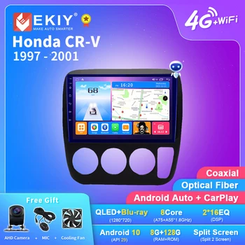 EKIY T7 Android Rádio do Carro Para Honda CR-V CRV 1997-2001 Estéreo QLED Inteligente Multimídia Vídeo Player Auto Navi GPS Não 2DIN Unidade de Cabeça