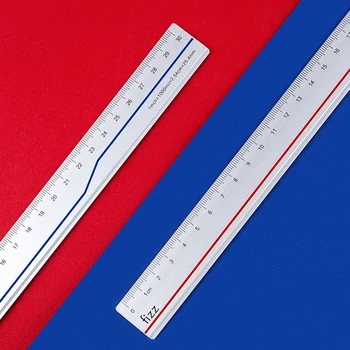 Fizz Staright Régua Fosco Liga Régua Multi-Função de Régua de comprimento 30CM de Desenho do Office Ferramenta de Medição do Aluno de Utilizar papel de carta