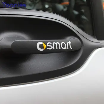 Fora maçaneta da Porta do Carro Adesivos Auto Decoração Filme Corpo Colar Para Smart Fortwo Estilo Carro Carros Adesivos Decalque Accessorie 2Pieces