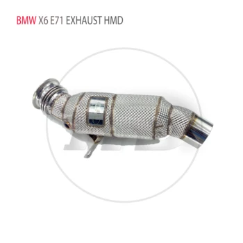 HMD Colector de Escape de Alta Vazão tubo de água para BMW X5 E70 X6 E71 2008-2014 Acessórios para carros Com Catalisador de Cabeçalho