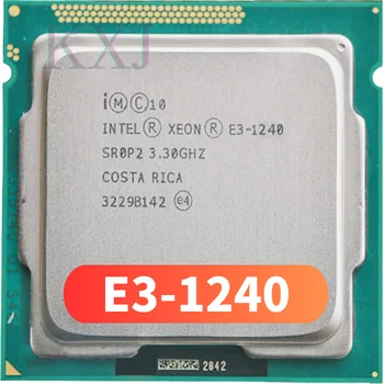 Intel Xeon E3-1240 E3 1240 3.3 GHz, Usada Quad-Core de Oito Thread da CPU Processador 8M 80W LGA 1155