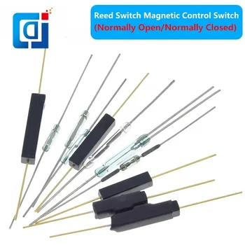 JCD 10pcs N/O Reed Switch Interruptor Magnético normalmente Aberto / Normalmente Fechado Magnético de Conversão de Indução do Sensor Interruptor