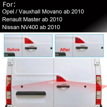 Luz de Freio do carro Câmera de Visão Traseira, Ajuste Para o Opel Vauxhall Movano Nissan NV400 Renault