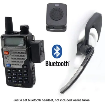 Moto Moto mãos-livres Bluetooth Fone PTT sem Fio de Fone de ouvido Fone de ouvido Para BaoFeng UV-82 UV-5R 888S Kenwood TK240 TK3160 Rádio