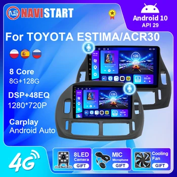 NAVISTART Para a Toyota Estima ACR30 2000-2006 auto-Rádio Android De 10 Carplay Android Auto 4G WIFI GPS de Navegação DSP Leitor de DVD