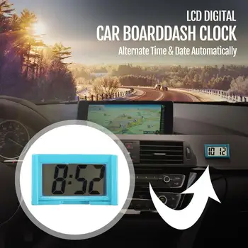 Painel do carro Relógio Digital - Veículo Adesivo Relógio com Jumbo do LCD da Hora e Dia de Exibição para o Carro