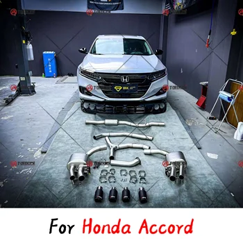 Para Honda Accord Carro de 1,5 T 2.0 L de 2,4 L Catback Sistema de Escape Tubo Taibosi Desempenho Inoxidável Elétrico Válvula de Escape Recorte de DIY