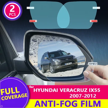 para Hyundai Veracruz ix55 2007-2012 PT Completo Capa Retrovisor Espelho HD Filme Anti-Nevoeiro à prova de chuva Auto Espelho Adesivo de Carro Acessórios