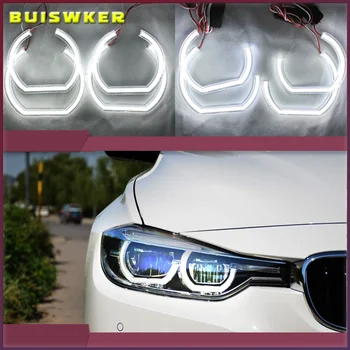 Para o BMW Série 3 E90 E92 E93 M3 Coupé e cabriolet 2007-2013 estilo Carro de Alta Qualidade DTM Estilo de Cristal Branco LED olhos de anjo