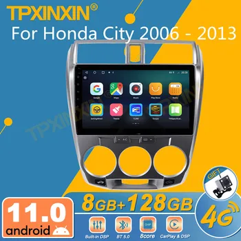 Para o Honda City 2006 - 2013 de Carro Android Rádio 2Din Receptor Estéreo Autoradio Player Multimídia GPS Navi Chefe da Unidade de Ecrã de Exibição