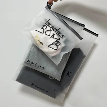 Produto personalizado、Personalizado Fosco, Embalagem de Plástico, Sacos com Zíper Impressão de Logotipo de Saco Zip Lock para T-Shirt Swimwear