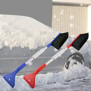 Raspador de gelo Escova de Neve Multifuncional pára-brisa Raspador Extensível Confortável punho de Espuma de Raspadores de Gelo para o pára-brisa do Carro portas