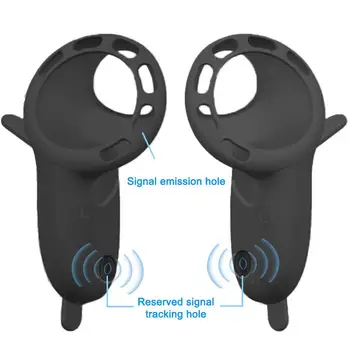 Silicone Caso Protetor de Deixar Sinal de Furos Para a Meta Quest 3 VR Toque Controlador de pega da Tampa Para a Meta Quest3 VR Accessorie