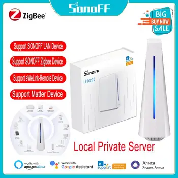 SONOFF 2/4G Zigbee 3.0 AlBridge 5V--2A IHost Smart Home Gateway Tipo-C RJ45 IHost Casa Smart Hub Inteligente Home Gateway Smart Switch