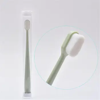 Ultra-fine Escova de dentes Macia Milhões de Nano Cerdas Adultos Dente Escova de Dentes de Limpeza Profunda Portátil Viagem de Cuidados Orais Escova